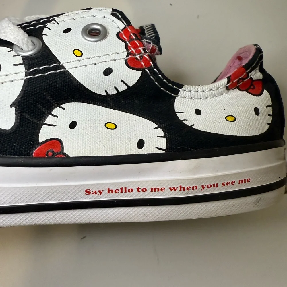 Converse x Hello Kitty Chuck Taylor All Star Canvas Ox Low Top Sneaker Black 3